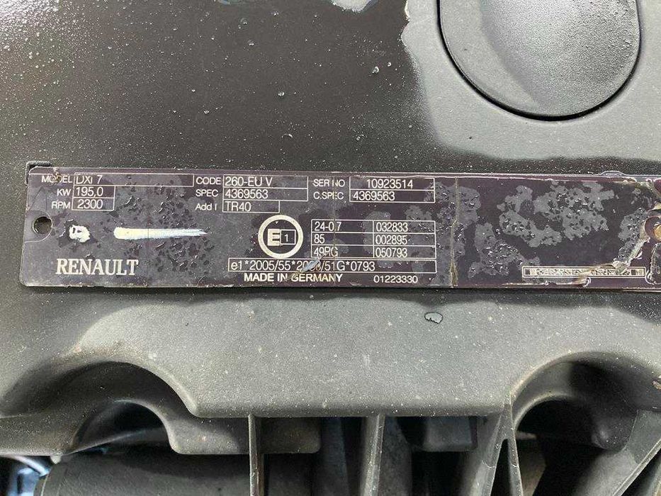 Motor complet Renault DXI 7 260 EU V - Piese de schimb Renault