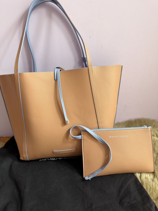 Двулицева дамска чанта Armani Exchange, тип торба + несесер