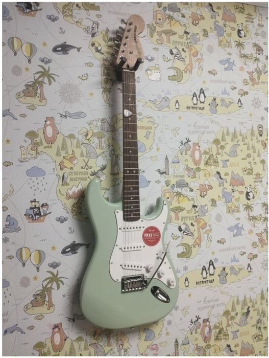 Squier электрогитара Squier FSR Affinity Series Stratocaster Surf Gree