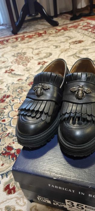 Mocasini din piele naturala