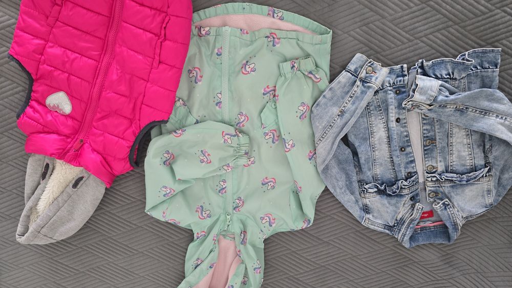 Set geacă/vestă pentru fetițe mărimea 116