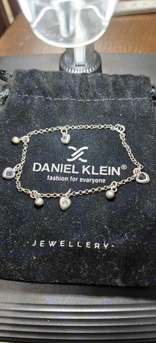 Bratara argint 925 dama cu pietre inimi