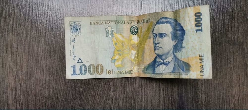 Bancnotă, una mie lei / 1000 lei