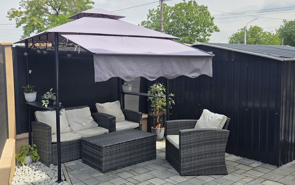 Pergola impermeabila pentru terasă si grătar