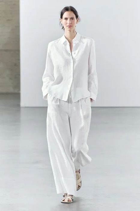 Costum camasa/ pantaloni  Zara linen edition