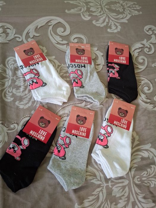 Set 6 perechi sosete scurte, dama,