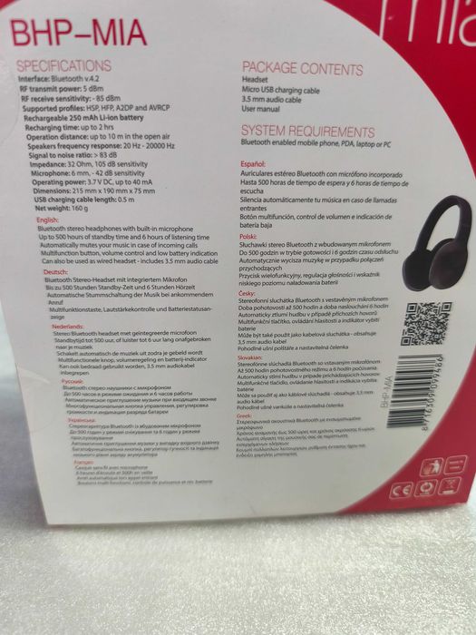 Bluetooth Stereo Headphones Gmb Miami BHP-MIA