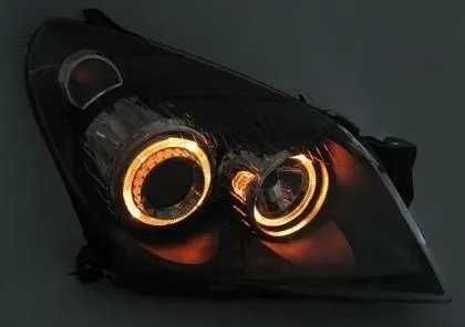 Кристални фарове за OPEL ASTRA H от 2004-2009- черни
