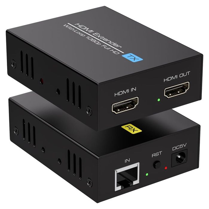 Extender HDMI VEDINDUST 120m prin CAT5e CAT6 1080P 60Hz
