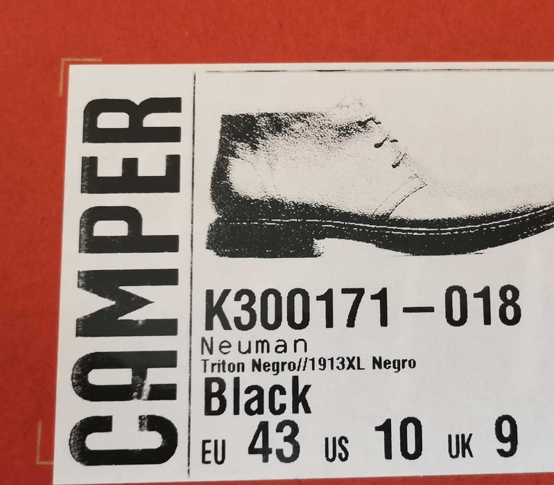 , Мъжки обувки Camper