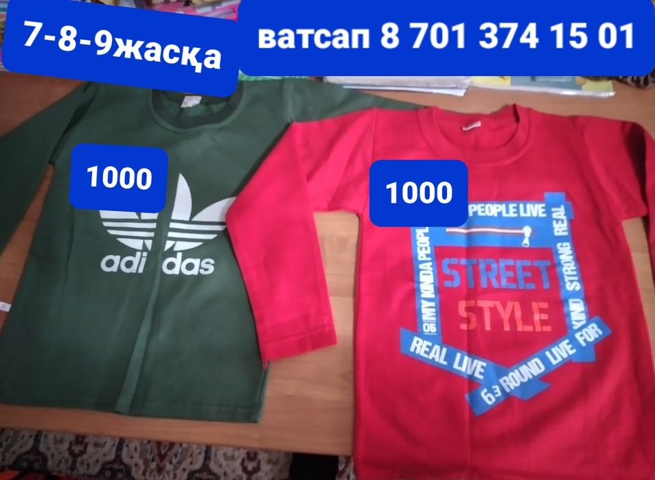 Кофта с начесом 7-8лет 1000тг