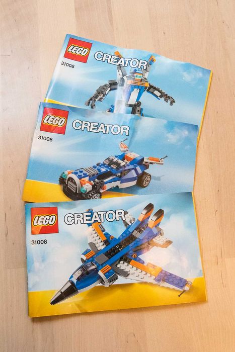Set Lego Creator 3in1 Thunder Wings, Inaripatul Fulgerator, cod 31008