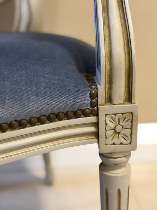 Scaun Ludovic catifea lemn masiv