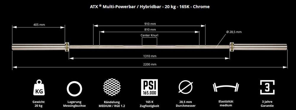 Комплект Олимпийска Щанга 127.5 кг - Сет Уретанови Дискове и Лост