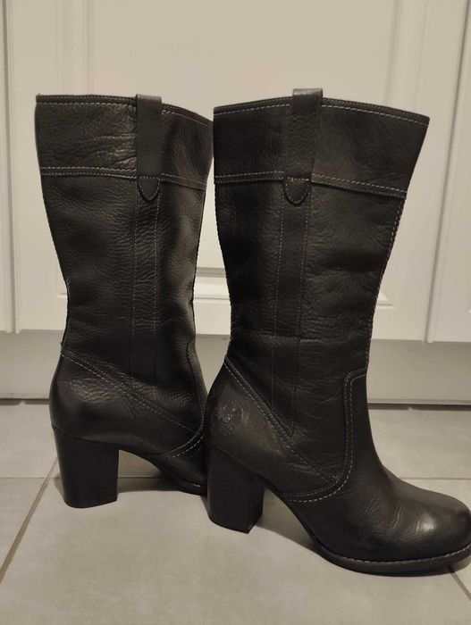 Timberland ботуши естествена кожа, водоустойчиви