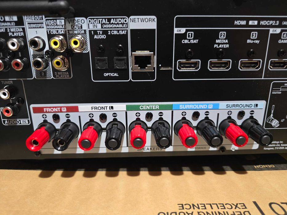Продавам Denon AVR-S660H 5.2 AV ресивър – 8K, HEOS – Като нов!
