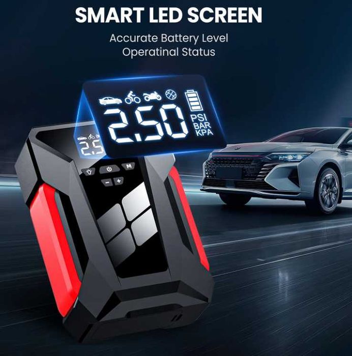 Starter / Robot Auto Pornire Masina 4 in 1 28000 mAh / Compresor AER