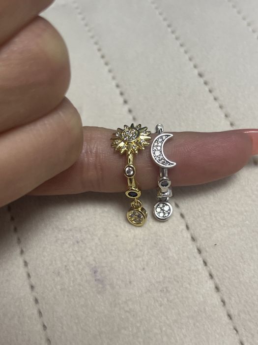 Pandora cercei asimetrici luna soare