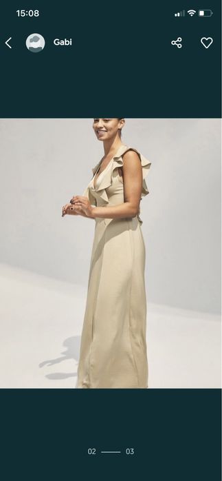 Rochie noua satin M asos hm zara mango