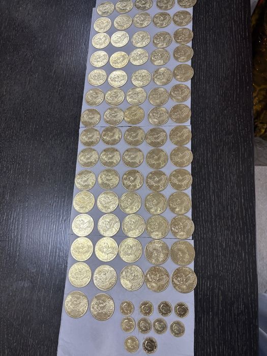 Vand galbeni placati cu aur de 24k frank iosif 4 ducat 1915