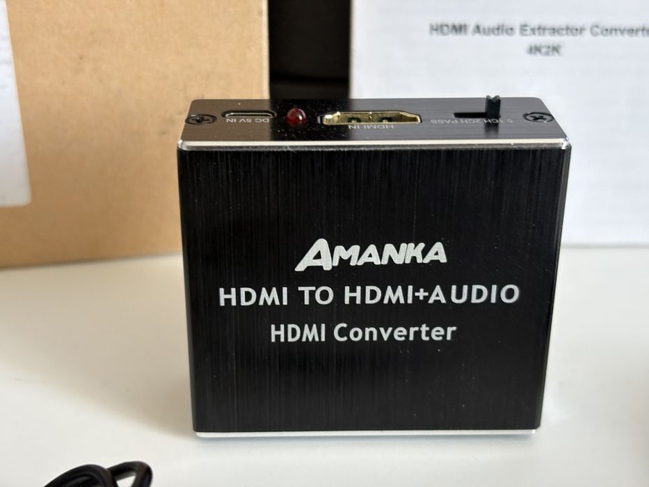 HDMI Audio Extractor 4K AMANKA HDMI la Optical/Toslink AUX