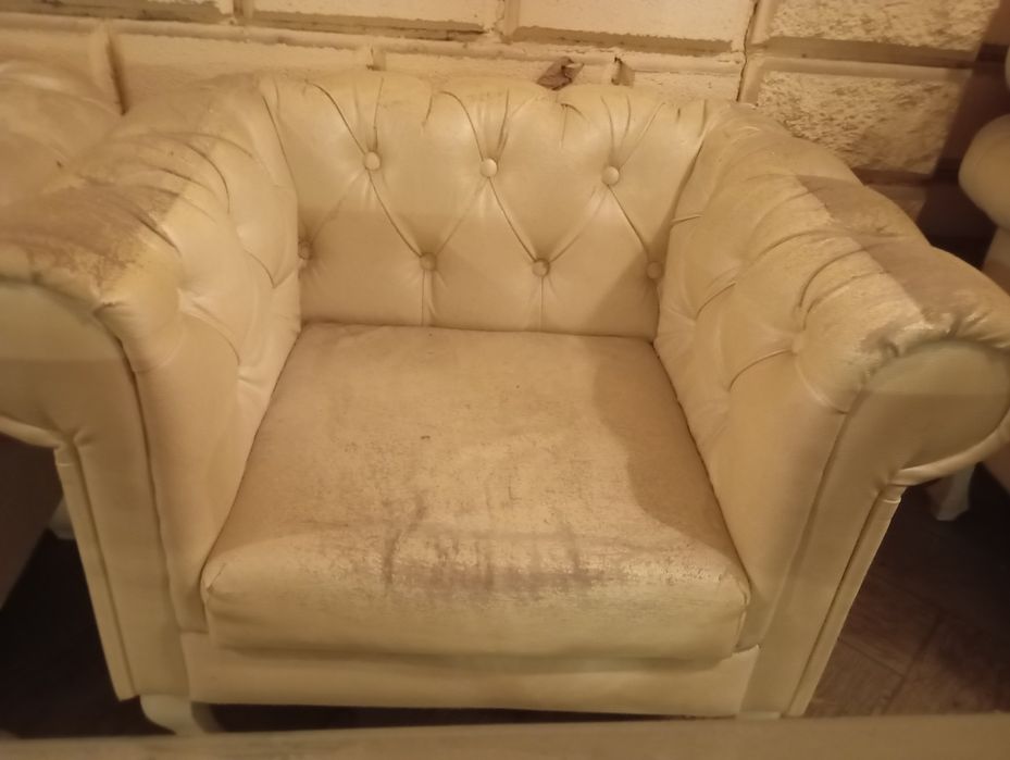 Диван и кресло б/у