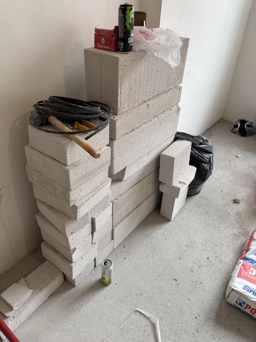 Газоблок 4 целых, 3 половина