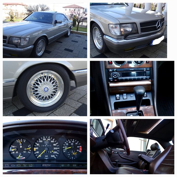 MERCEDES S Class coupe / SEC 500 ‼️1988 VEHICUL ISTORIC‼️