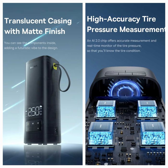 Автомобильный насос Baseus SuperMini Mega Series Dual Cylinder 120W