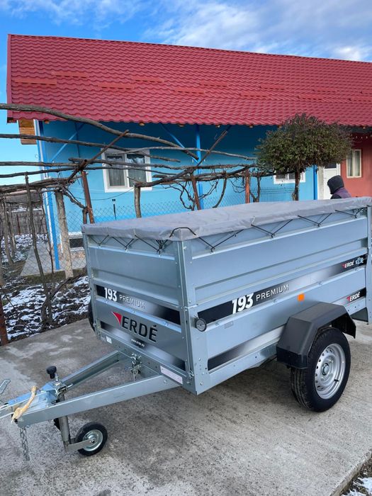 Vand remorca basculabila ERDE cu roata de rezerva