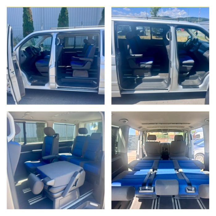 Vw T5 multivan cu 7 locuri, clima, 2 usi culisante, se face pat