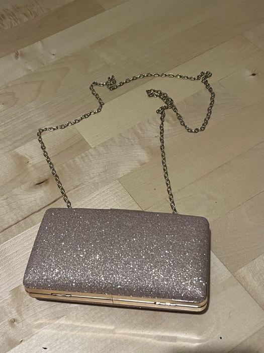 Чанта клъч бежов