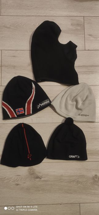 Шапки Phenix-2бр., Craft-1бр, Jack & Jones и маска за ски