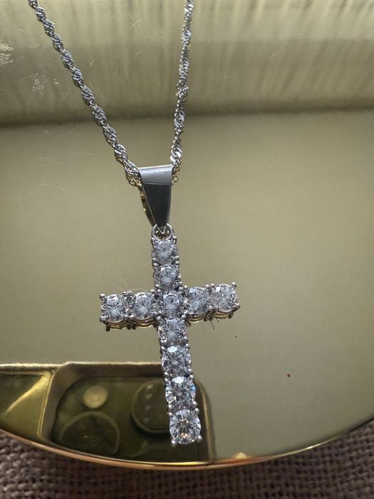 Lant si cruce argint