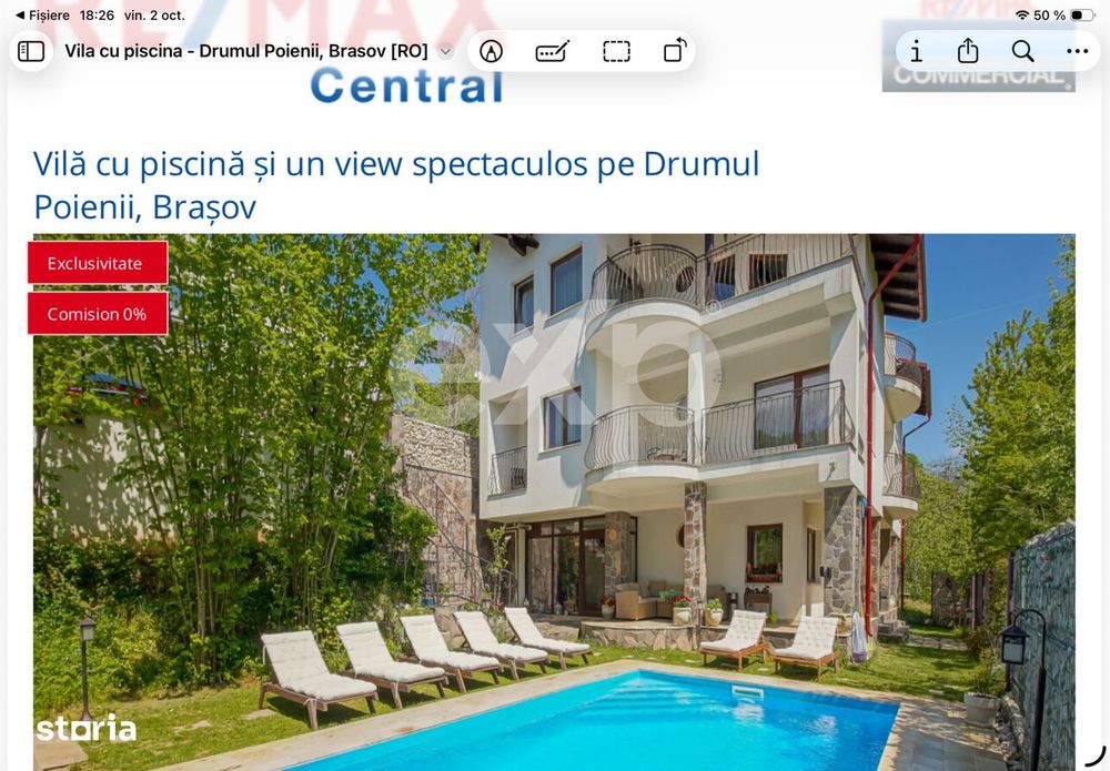 Vila deosebita cu piscina pe Drumul Poienii, Braşov