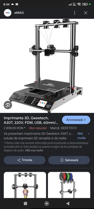 Imprimantă 3D Geeetech A30T