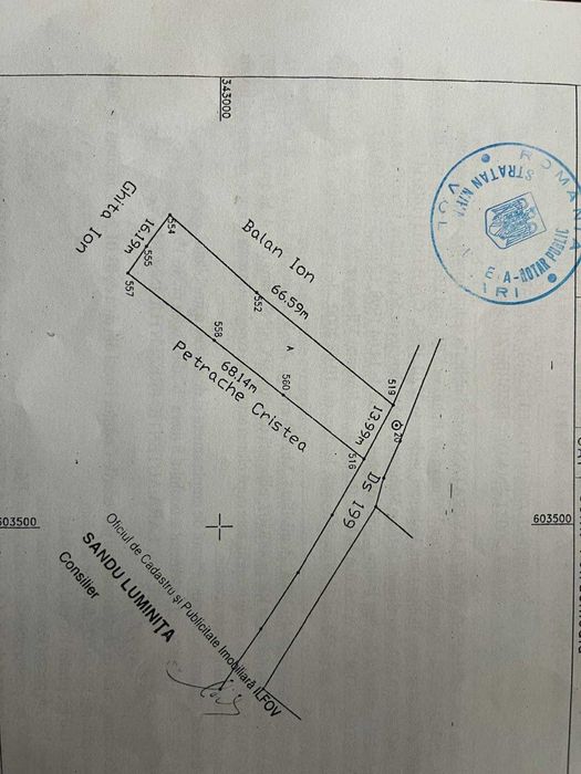 Teren intravilan 985 mp in comuna Petrachioaia