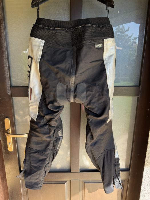 Set geaca + pantaloni piele moto FLM , marimea 58