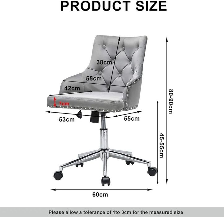 Уникален въртящ360гр. стол с регулируема височина,газов амортисьор