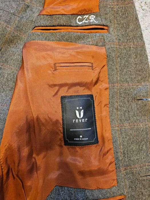 Costum barbati 3 piese Rever lana 100%