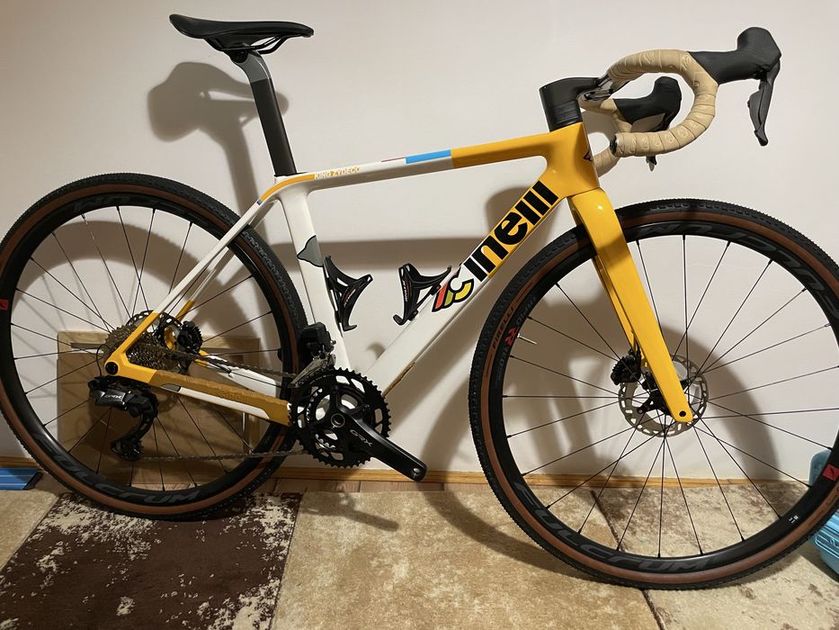 Gravel/ciclocorss/bicicleta carbon NOUĂ!  Cinelli King Zydeco II Orange Safari Shimano GRX Di2 2x12V