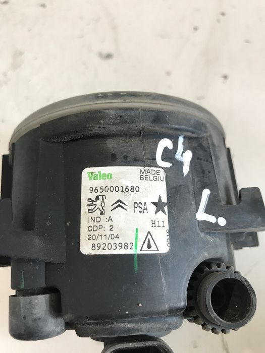 Предна лява мъгла за Citroen C4 2.0 Hdi (2006) 9650001680