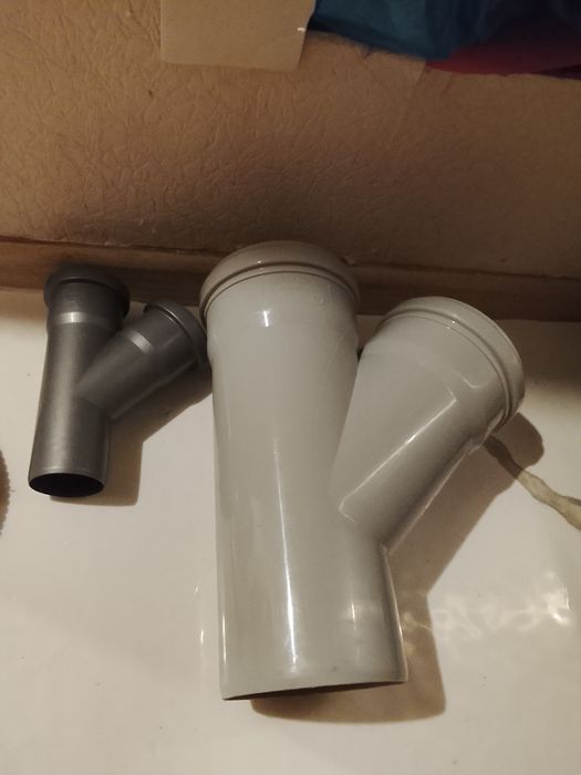 Лейка 1+1, канализ трубы