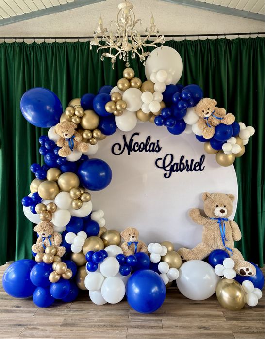 Aranjamet botez ,decor baloane