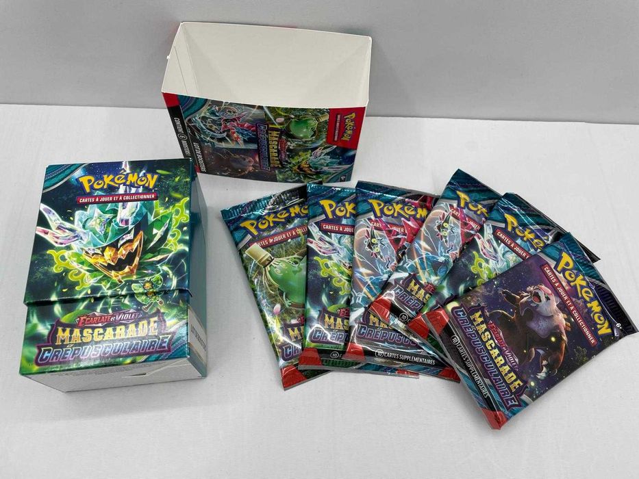 Cutie cu 6 boostere Pokemon Scarlet & Violet, Franceza