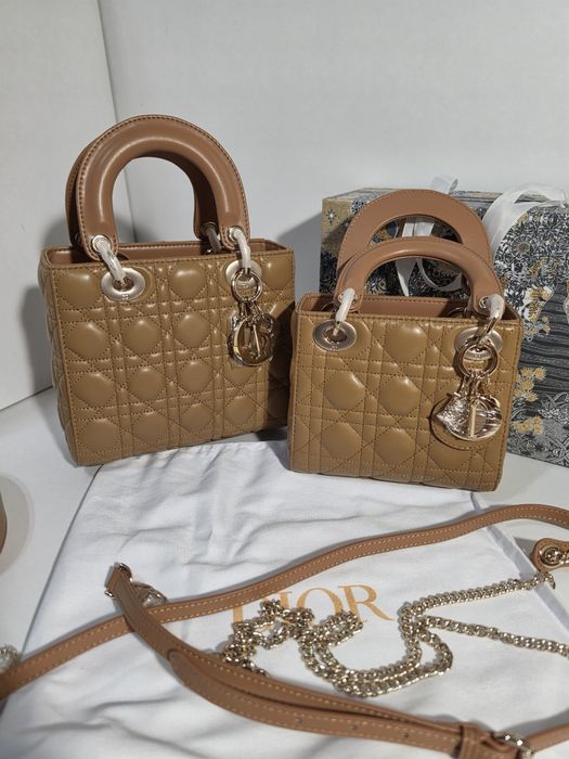 Дамска чанта Christian Dior Mini Lady Dior Limited Caramel