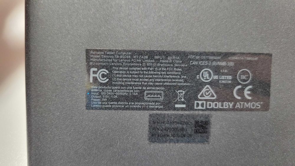 Tableta LENOVO Tab 4 8504F, 8", 16GB, 2GB RAM, Wi-Fi, Black