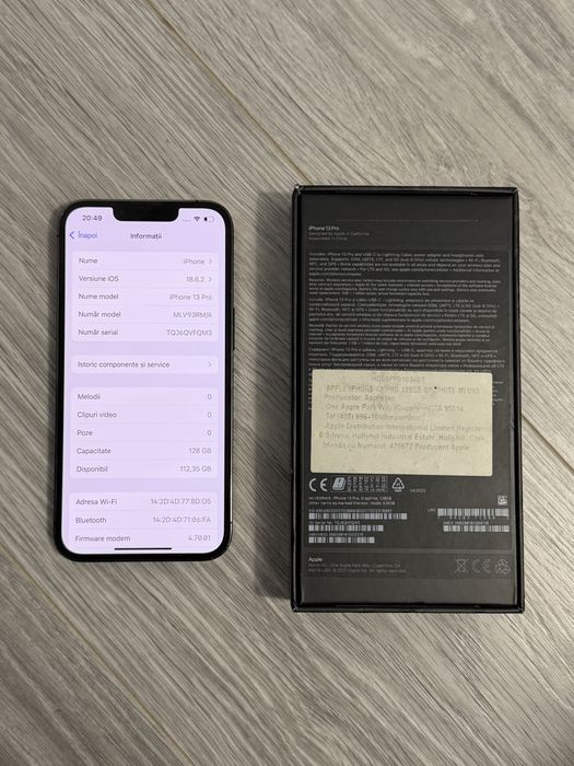 Iphone 13 pro, 128 GB