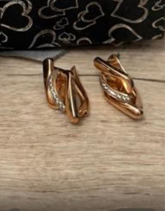 Золотые серьги 585 проба