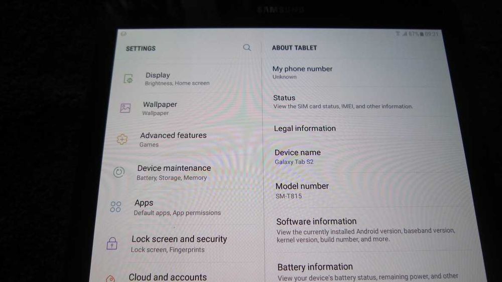 Tableta Samsung GALAXY TAB 2-SM-T815